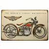 Vintage Motocykl Dekorativní Kovová Deska Plakát Rezavá Ošuntělá Plechová Značka Garáž Bar Nástěnná Dekorace Řemesla Plaketa Plechové Značky