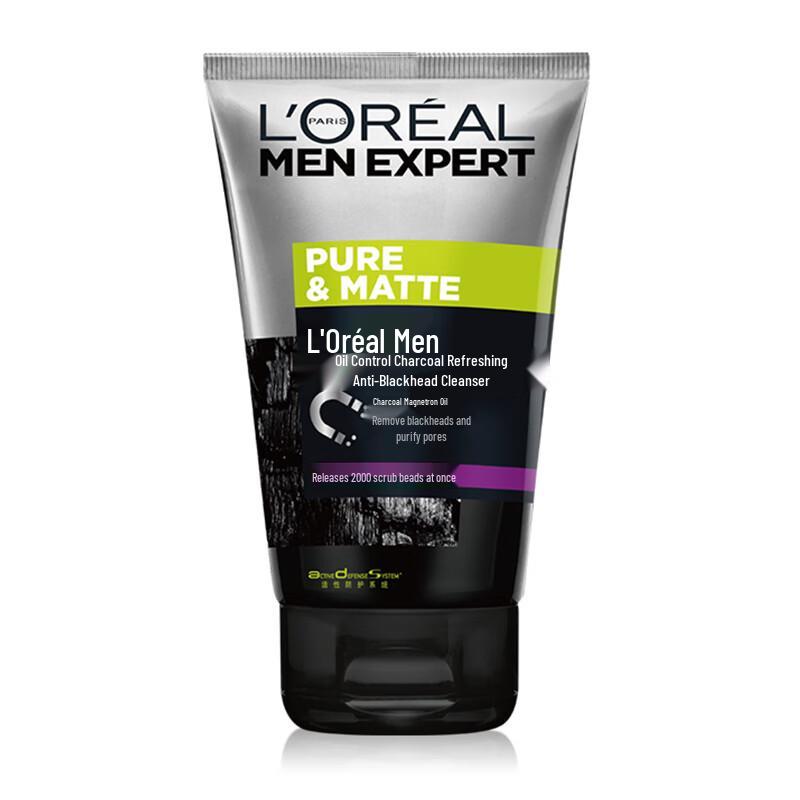 

L Oreal Men s Oil Control Charcoal Anti-Blackhead Cleanser
