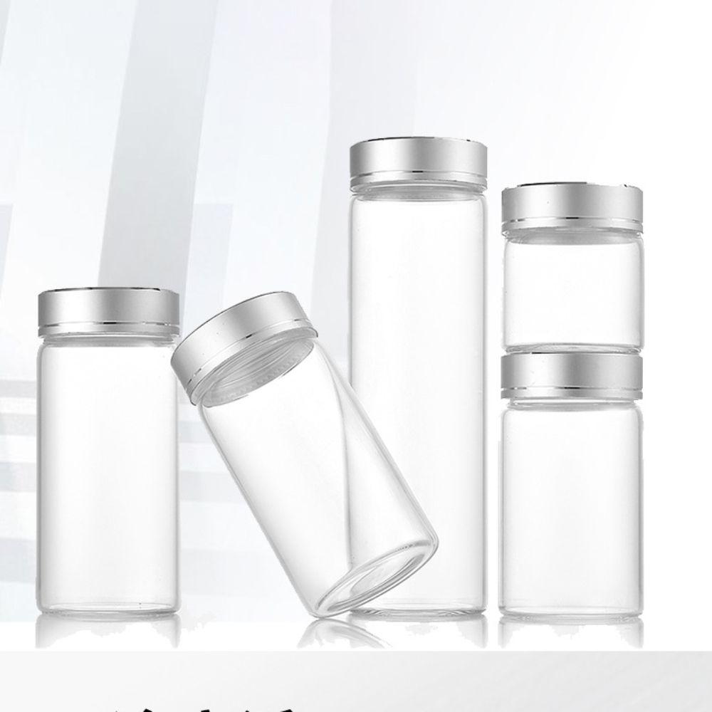 Mini Glass Sealed Jars Transparent Glass Sealed Can Durable Glass Storage Bottle