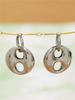 Stainless Steel Chunky Earrings For Women 18k Gold Plated Waterproof Non Tarnish Women's Coffee Bean Shaped Dangle Hoop Earring