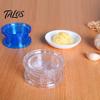 Manual Garlic Grinder Press, Transparent Grinder, Easy Operation Portable Salad Dressing Tool Chopper, for Onion Ginger Nuts Herbs Handheld