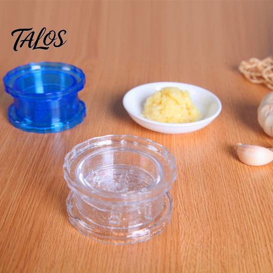 Manual Garlic Grinder Press, Transparent Grinder, Easy Operation Portable Salad Dressing Tool Chopper, for Onion Ginger Nuts Herbs Handheld