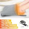 Electric Foot Heating Pad Usb Charging Winter Soft Plush Washable Foot Warmer Heater Household Foot Warming Mat Improve Sleeping