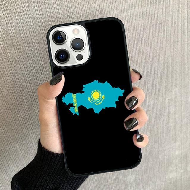 Kazakhstan Flag Phone Case For iPhone 17 Air 15 16 16e Pro Max 11 12 13 14 Cover For iPhone 17 Air Max Plus coque Fundas