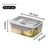 Compartment Lunch Box Microwaveable Japanese Style Bento Box Rectangular Plastic Lunch Box