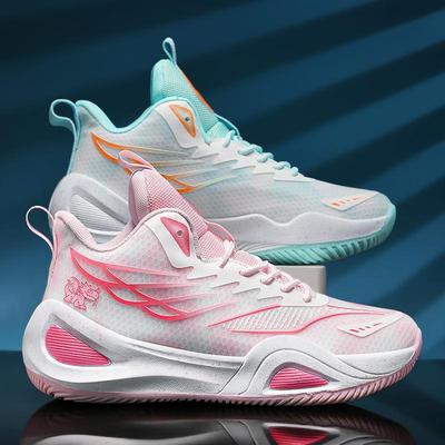 Mesh Basketball Shoes Non-slip, Wear-resistant and Shock-absorbing Professional Combat Competition Shoes, Middle School Students, Sports Shoes, Men