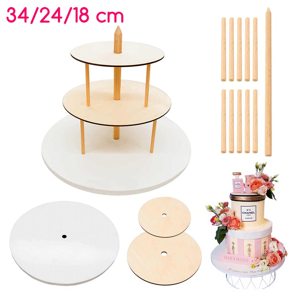 3-tiered Cake Stand 34/24/18 Cm Brand4cake