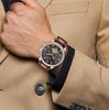 LIGE Men's Tourbillon Waterproof Mechanical Watch with Moon Phase