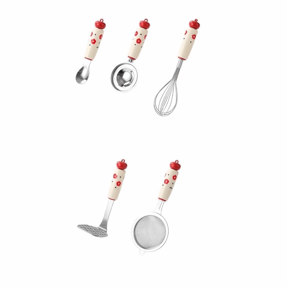 Dopamine Mesh Sieve Filter Spoon Stainless Steel Kitchen Gadget Utensil Egg Yolk Separator  Cooking