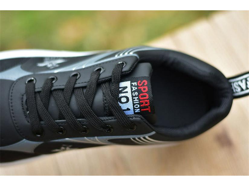 Men's White Sports Shoes: Air Cushion, Breathable, Non-Slip Leather, Trendy Casual Footwear for Autumn.