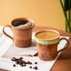 Retro Ceramic Mug: Japanese Kiln-Fired Coffee & Tea Cup