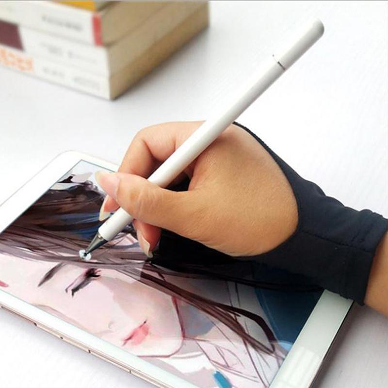 1Pc Two Finger Anti-Fouling Glove For Drawing & Pen Graphic Tablet Pad