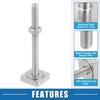 ABSOPRO Car Roof Rack Slot M6 with Nuts and Truck Roof Rack Cargo Carrier Bolt Stainless 4 Pieces T-Shape Bolts, Washers, T-Shape Bolts, Accessories,