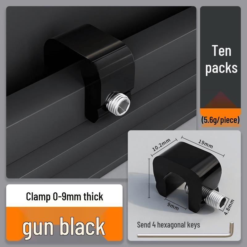 Adjustable No-Drill Window Security Limit Lock