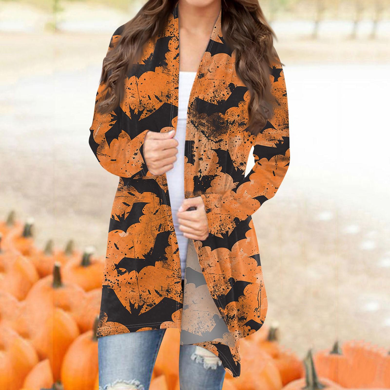 

Легка жіноча куртка з довгим рукавом і принтом M помаранчевий