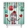 Christmas Bathroom Shower Curtain Four-Piece Combination Floor Mat Bathroom Water Absorbent Non-Slip Door Mat Bedroom Carpet