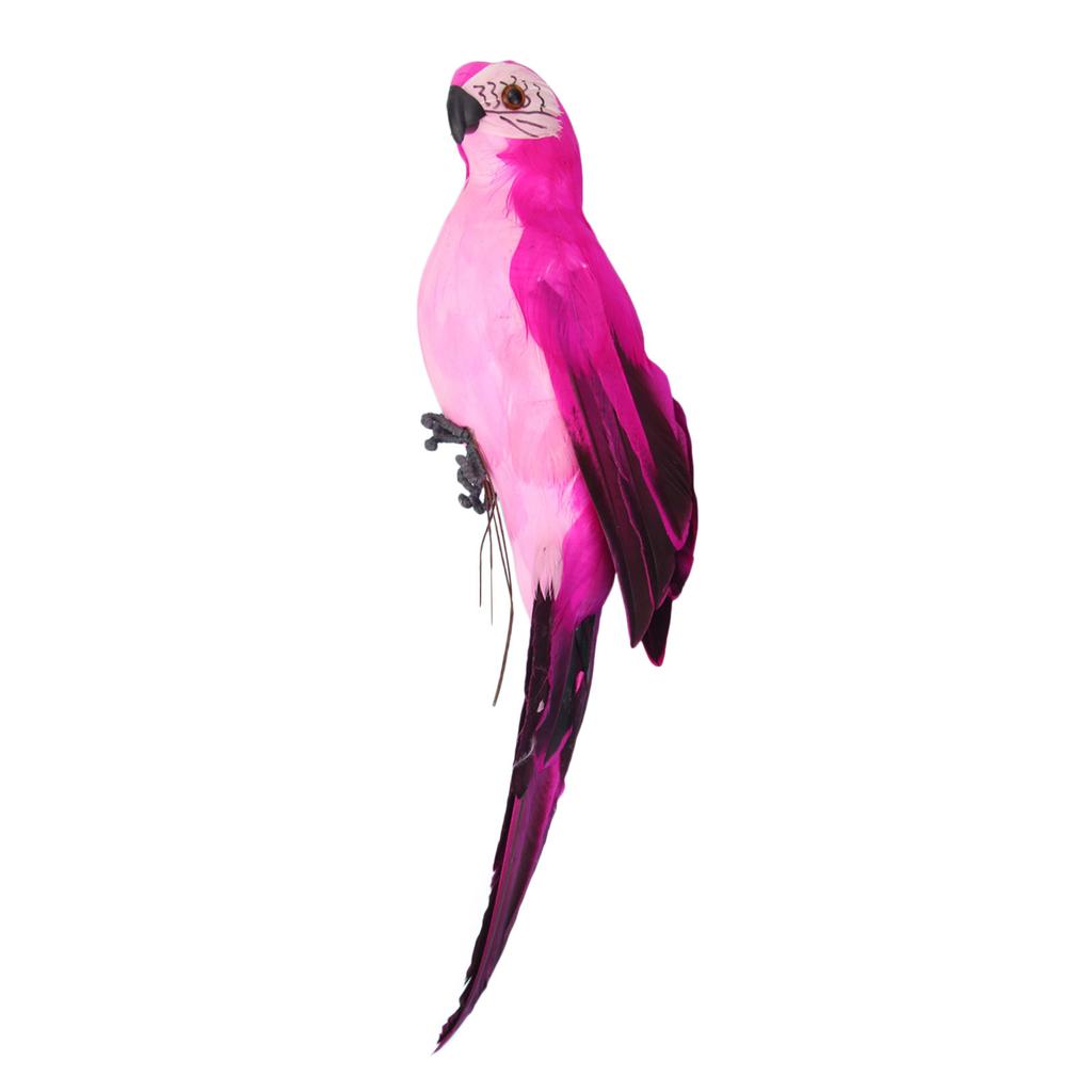 Colorful Parrots Birds Model Outdoor Home Garden Tree Decor Window Garden Decoration Bird Foam Feather Gnomes Garden Statue