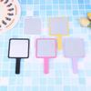 For Eyelash Extension Handheld Makeup Mirror Square Makeup Vanity Mirror With Handle Hand Mirror Spa Salon Compact Mirrors