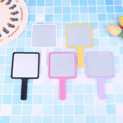 For Eyelash Extension Handheld Makeup Mirror Square Makeup Vanity Mirror With Handle Hand Mirror Spa Salon Compact Mirrors
