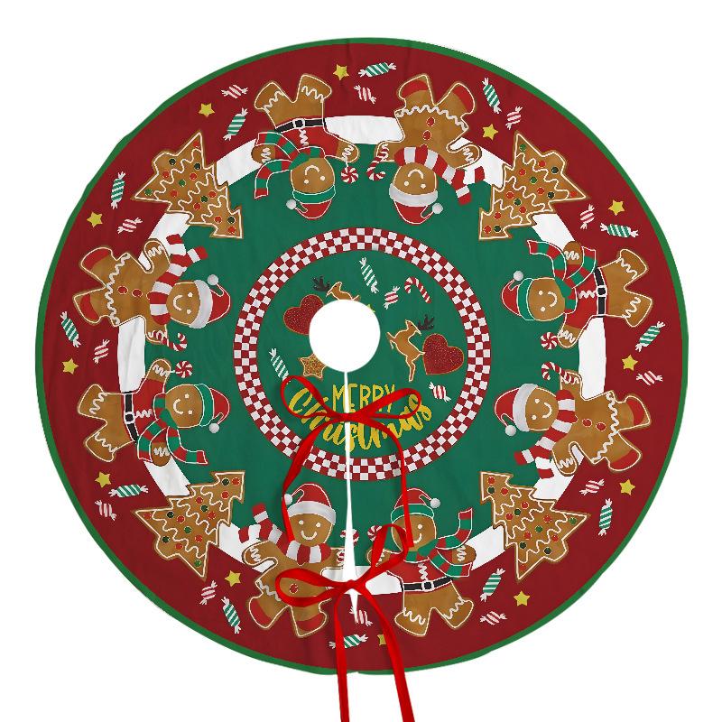 1 Stück Weihnachtsbaumdecke Rot Golden Feiertagsdekorationen mit wärmenden Sternen, strapazierfähiges Polyestergewebe für drinnen und draußen Weihnachtsbaum Zuhause