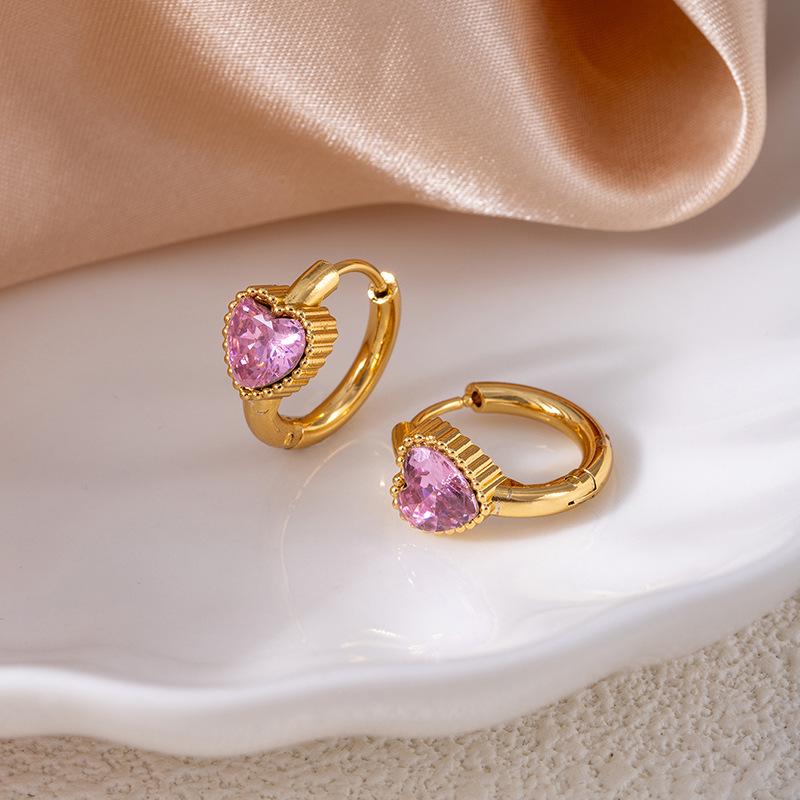 Hochwertige Edelstahl-Sternohrringe mit Vintage-Smaragd- und Zirkonkristallen