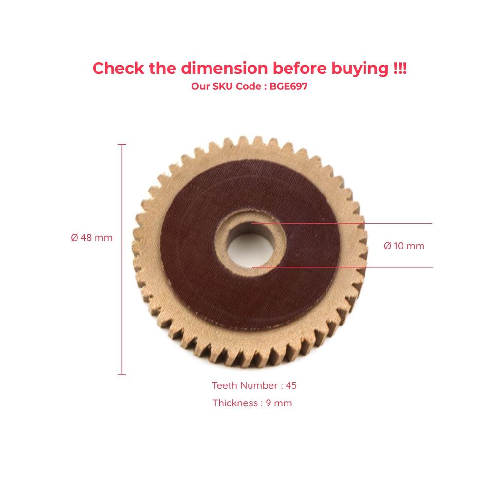 BGE697 Schiebedachmotor Reparatur Zahnrad aus Faser 1247800407 für Mercedes E-Klasse W123 W124