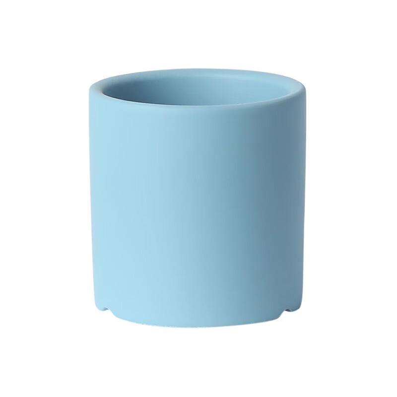 Nordic Ceramic Flower Pot with Bamboo Tray