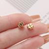10Pcs/Pack Stainless Steel Various Shape Gold Steel Color Texture Spacer Beads for DIY Bracelet Jewelry Making Accessories