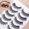 Reusable Handmade Wispy Fluffy Multilayer False Eyelashes Extension Tools Natural Long Thick Cross