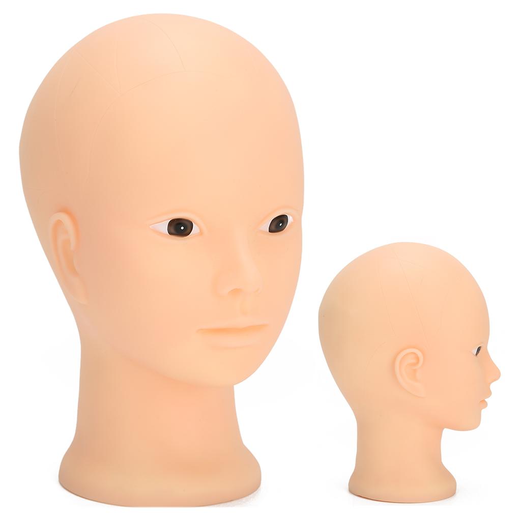 Mannequin Head Makeup Training Practice Wig Hat Display Bald Mannequin Head 49cmwithout Makeup