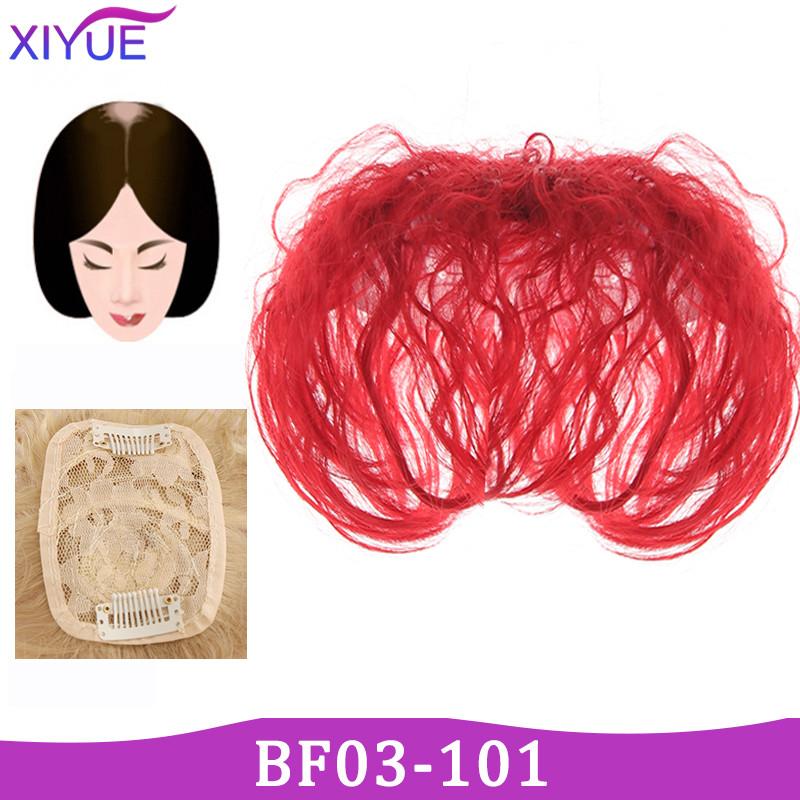 Černé Hnědé Kudrnaté vlasy Top Toupee Clip In Syntetické prodlužování vlasů Výměna Zapínání Příčesek Paruky s ofinou Ženy