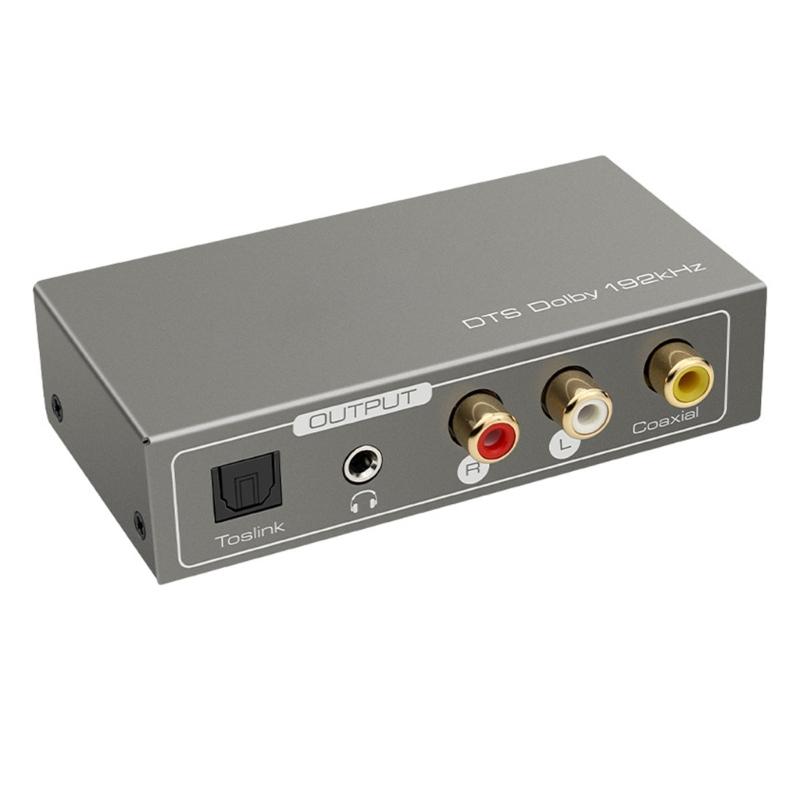 HDTV Conversion Box Multiple Function with Coaxialed Input and 3.5mm Output Enhances Auditory Extractor