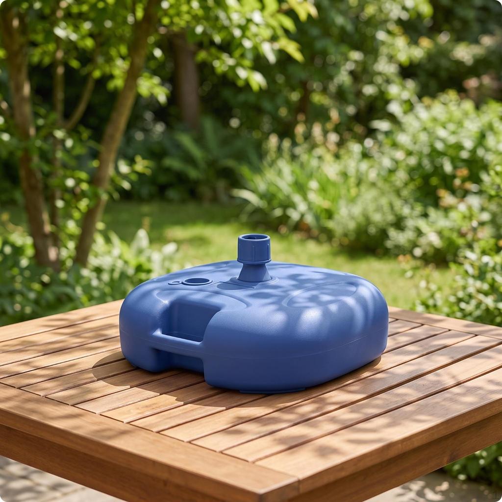 Umbrella Base with Fillable Tank Rustproof Patio Portable Hardware for Homeowners,