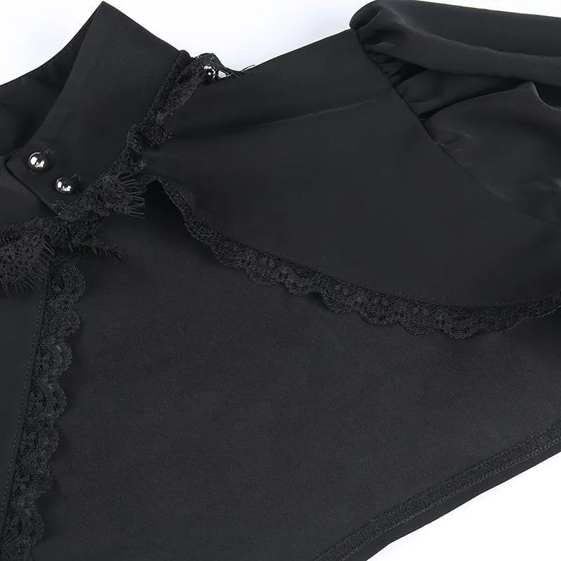 Lace Gothic Black Short Steampunk Crop Jacket Kawaii Vintage Gorgeous Palace Blouse Women Party Bolero Victorian Coat Corset