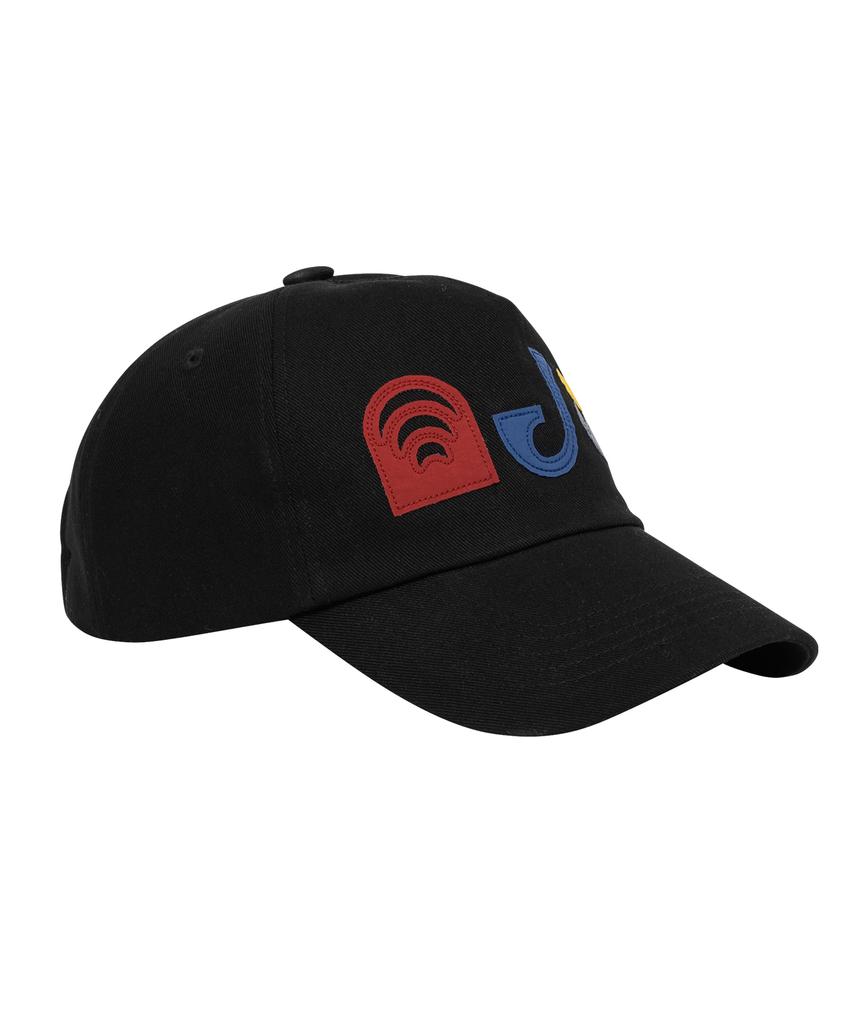 AJOBYAJO [Pba] Ajo Pictogram Nylon Applique Cap [Black]