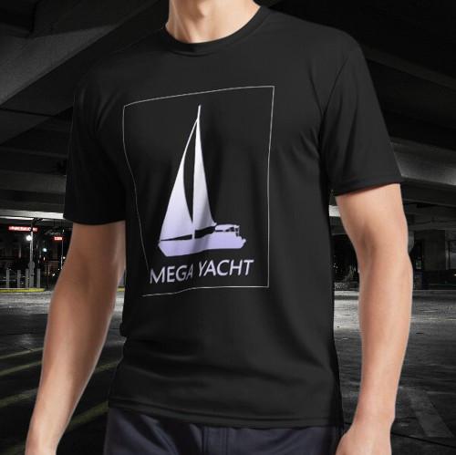 

Mega Yacht Logo Active T-Shirt Funny Size S to 5XL 3XL