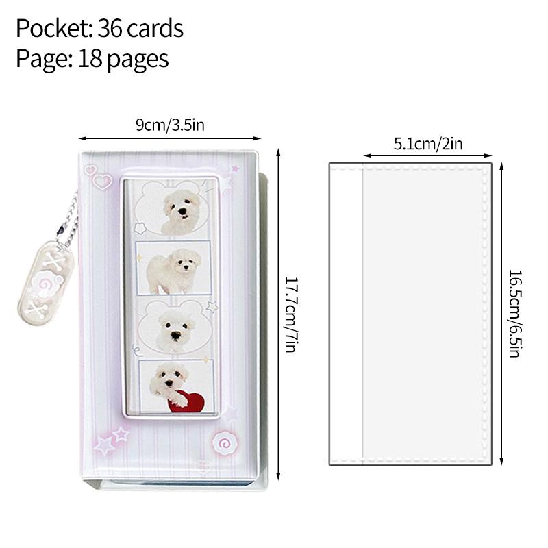 36 Pockets Photocard Binder Photo Album Colorful Four-Grid Photo Storage Book Star Photo Booth Frames Kpop Card Collection Book