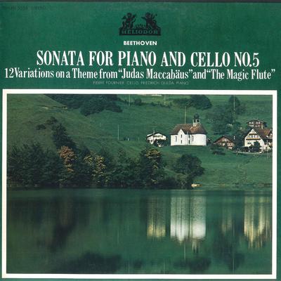 LP Record BEETHOVEN PIERRE FOURNIER FRIEDRICH  Sonata For Piano And Violincello No MH5038 HELIODOR 1973 Japan Classical Used