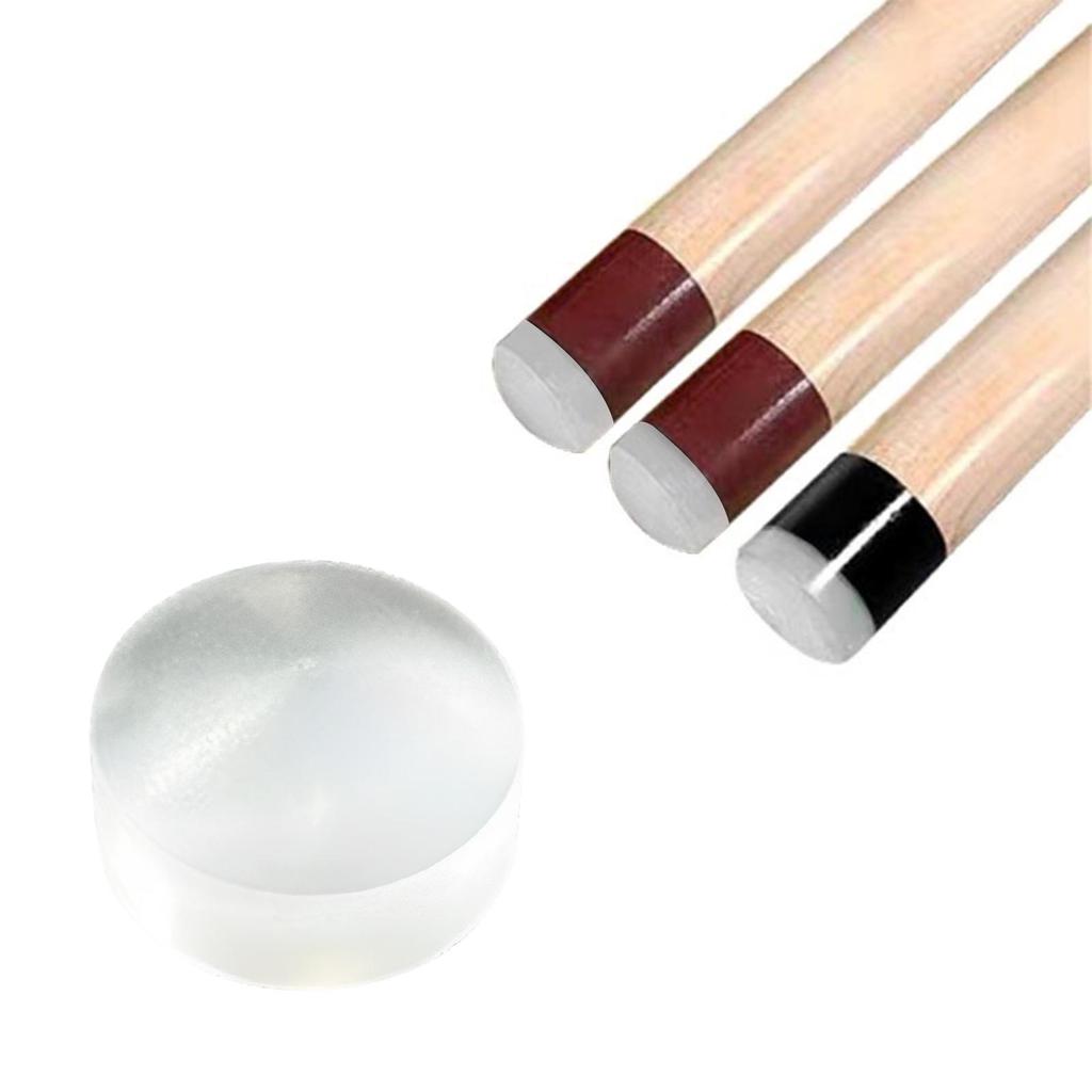 2x Pool Cue Tip Glue on Replacement Repair Billiard