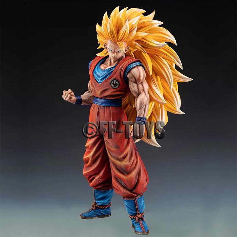 Z Son Goku SSJ3 Figure Super Saiyan 3 Goku Action Figures 30CM PVC Statue Collection Model Toys for Children Gifts