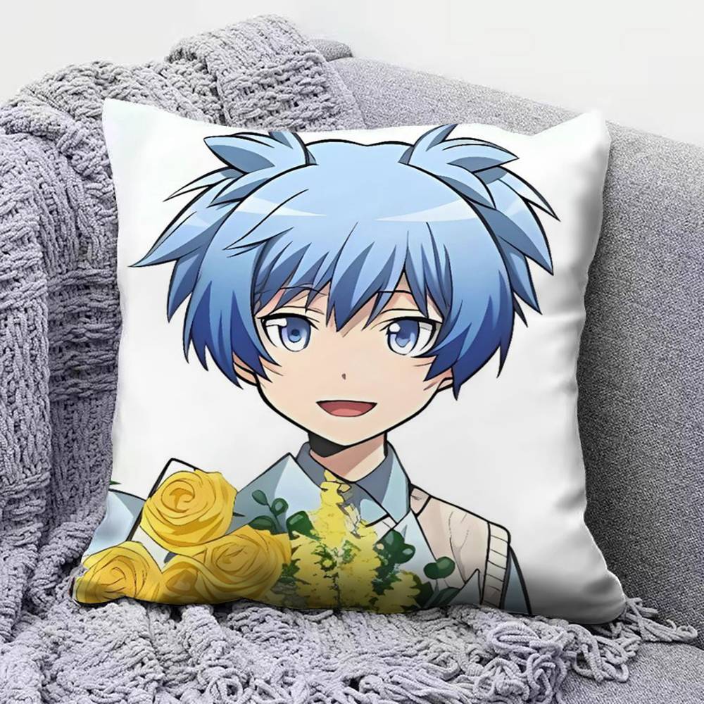 Karma and Nagisa Assassination Classroom Koro Sensei Home Sofa Cushion Covers and Aecorative Custom Pillow Covers