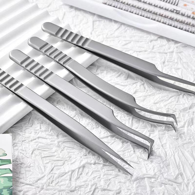 Ukraine Precision Curved Eyelash Tweezers for False Lash Application