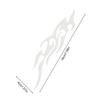 Motorcycle Stickers - Flame Decals | Set of 2 Waterproof Emblems for Motorcycle, Scooter, Snowmo, Luggage, Skateboard, Truck