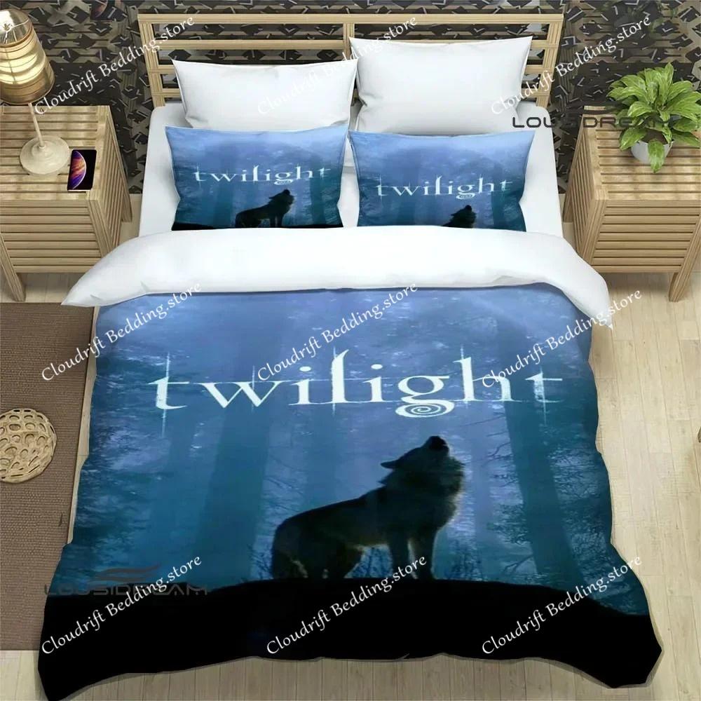 Die Twilight Saga Bedruckte Bettwäsche-Sets Exquisites Bettwaren-Set Bettbezug Bettdecke Bettwäsche-Set Luxuriöses Geburtstagsgeschenk