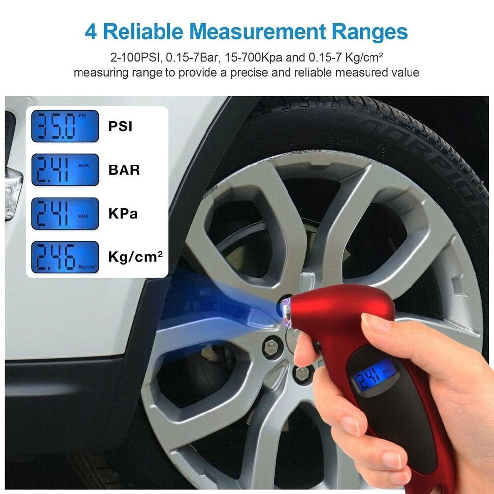 High Precision Car Tire Air Pressure Tester LCD Display Electronic Tire Manometer  Motorcycle Tires