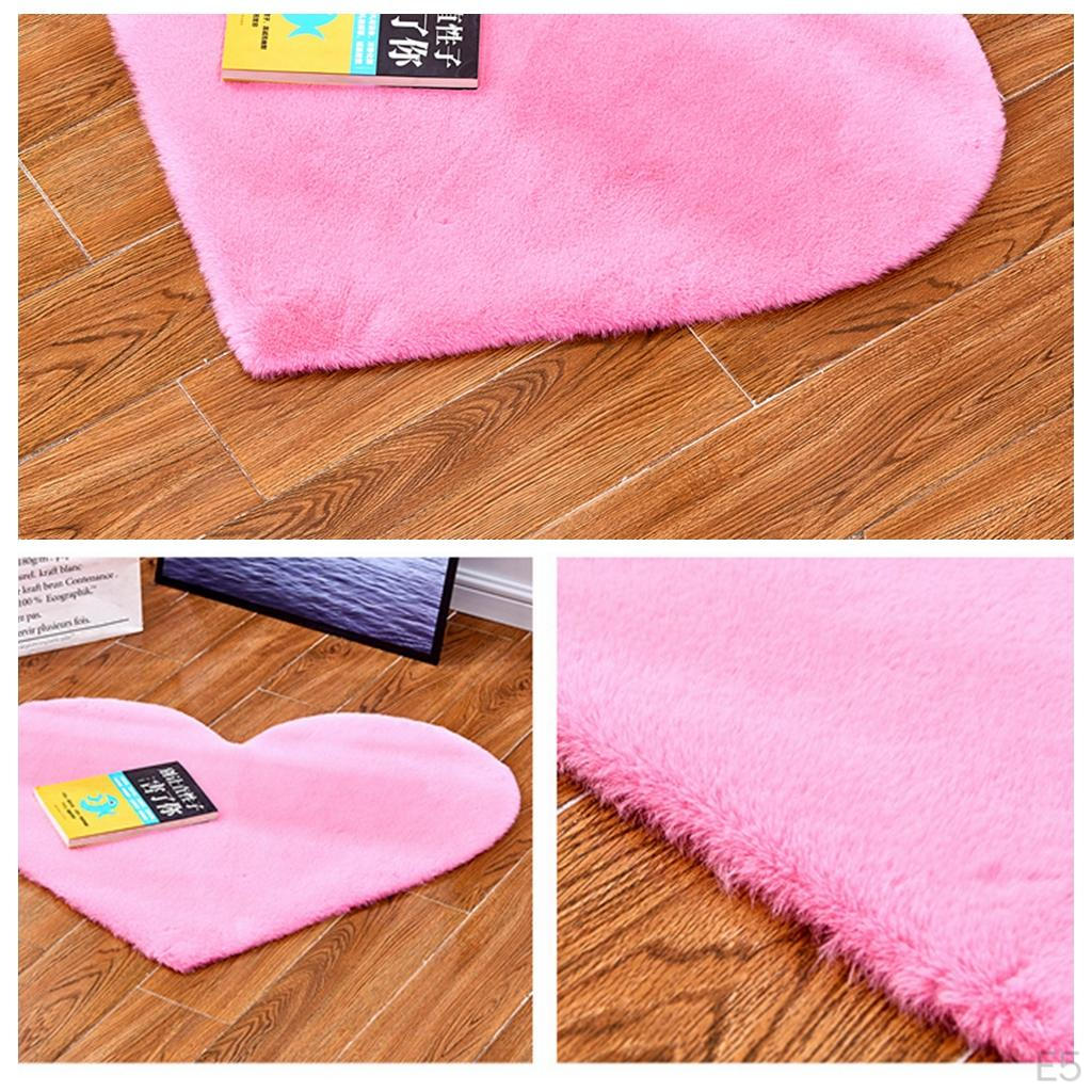 Heart Shaped Anti-Skid Door Rug Room Bedroom Mat,70x90cm