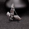 European & American Eagle Brooch - High-End Retro Fashion Pin for Men’s Clothing Accessories