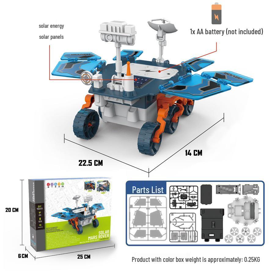 Solar-Powered Mechanical Dog & Cow Educational Toy Kit for Boys Ages 8-9