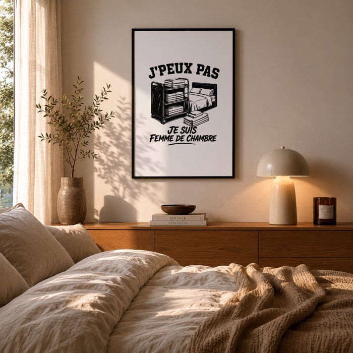 Poster I Can't I'm a Housekeeper I Can't Minimalist | Photo Paper Poster 310 G Pearlescent Finish Size A2