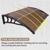 120x75cm Durable Door Canopy Awning Door & Window Awning for Outdoor Entrance Patio Sunshade